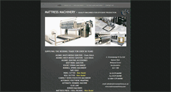 Desktop Screenshot of mattressmachinery.co.uk